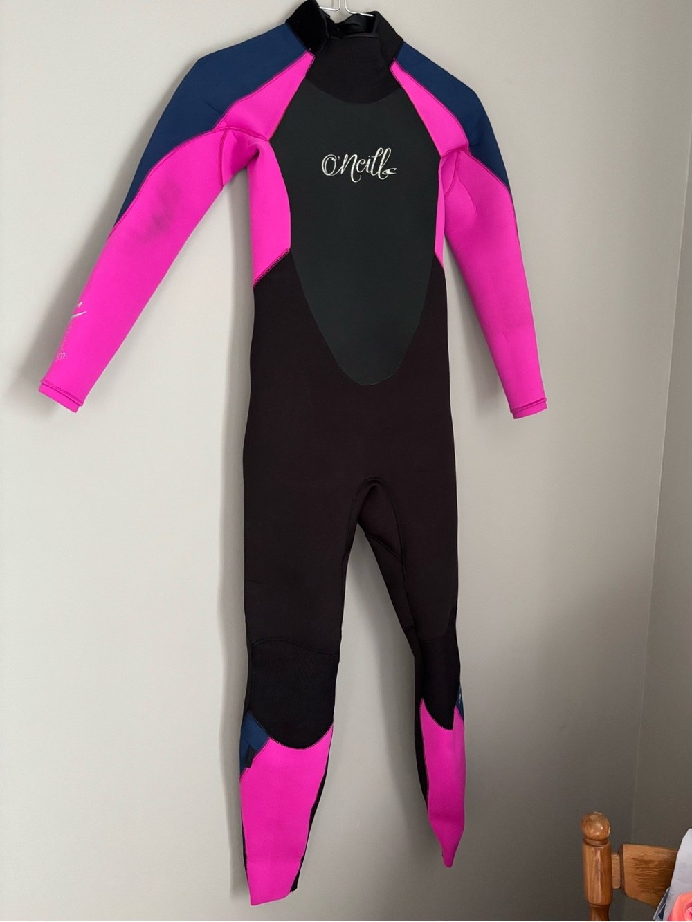 O'Neill Kids Neoprene Wetsuit - Black, Hot Pink & Navy
